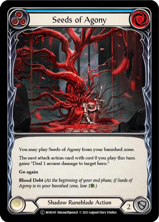 Seeds of Agony (Blue) [U-MON185] (Monarch Unlimited) Unlimited Normal - POKÉ JEUX