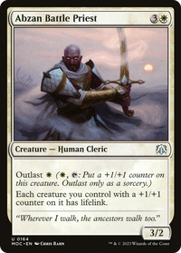 Prêtre de bataille Abzan [Marche du commandant de la machine] 