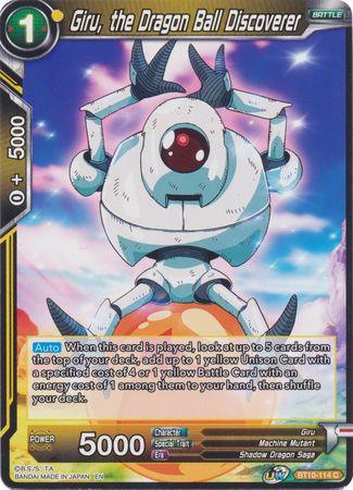 Giru, the Dragon Ball Discoverer (BT10-114) [Rise of the Unison Warrior] - POKÉ JEUX