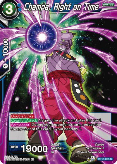Champa, Right on Time (BT15-035) [Saiyan Showdown] - POKÉ JEUX