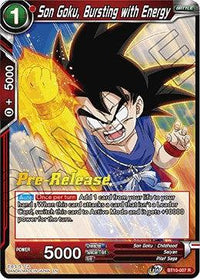 Son Goku, Bursting with Energy (BT10-007) [Rise of the Unison Warrior Prerelease Promos] - POKÉ JEUX