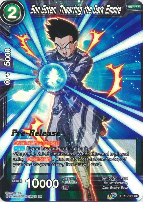 Son Goten, Thwarting the Dark Empire (BT13-127) [Supreme Rivalry Prerelease Promos] - POKÉ JEUX