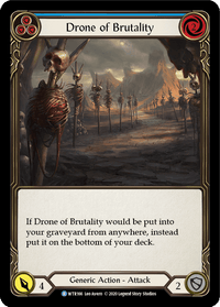 Drone of Brutality (Blue) [U-WTR166] (Welcome to Rathe Unlimited) Unlimited Rainbow Foil - POKÉ JEUX