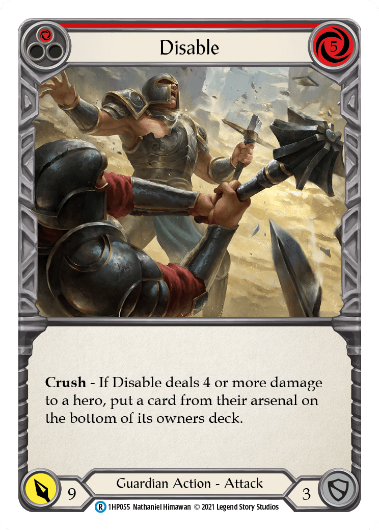Disable (Red) [1HP055] (History Pack 1) - POKÉ JEUX