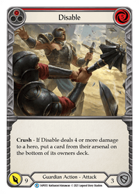 Disable (Red) [1HP055] (History Pack 1) - POKÉ JEUX