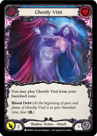 Ghostly Visit (Blue) [MON205-RF] (Monarch) 1st Edition Rainbow Foil - POKÉ JEUX