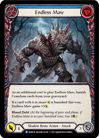 Endless Maw (Blue) [MON128-RF] (Monarch) 1st Edition Rainbow Foil - POKÉ JEUX