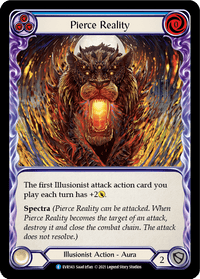 Pierce Reality (Blue) [EVR143] (Everfest) 1st Edition Rainbow Foil - POKÉ JEUX