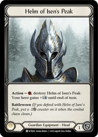 Helm of Isen's Peak [U-WTR042] (Welcome to Rathe Unlimited) Unlimited Rainbow Foil - POKÉ JEUX