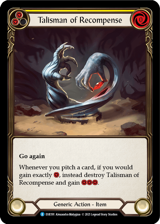 Talisman of Recompense [EVR191] (Everfest) 1st Edition Normal - POKÉ JEUX