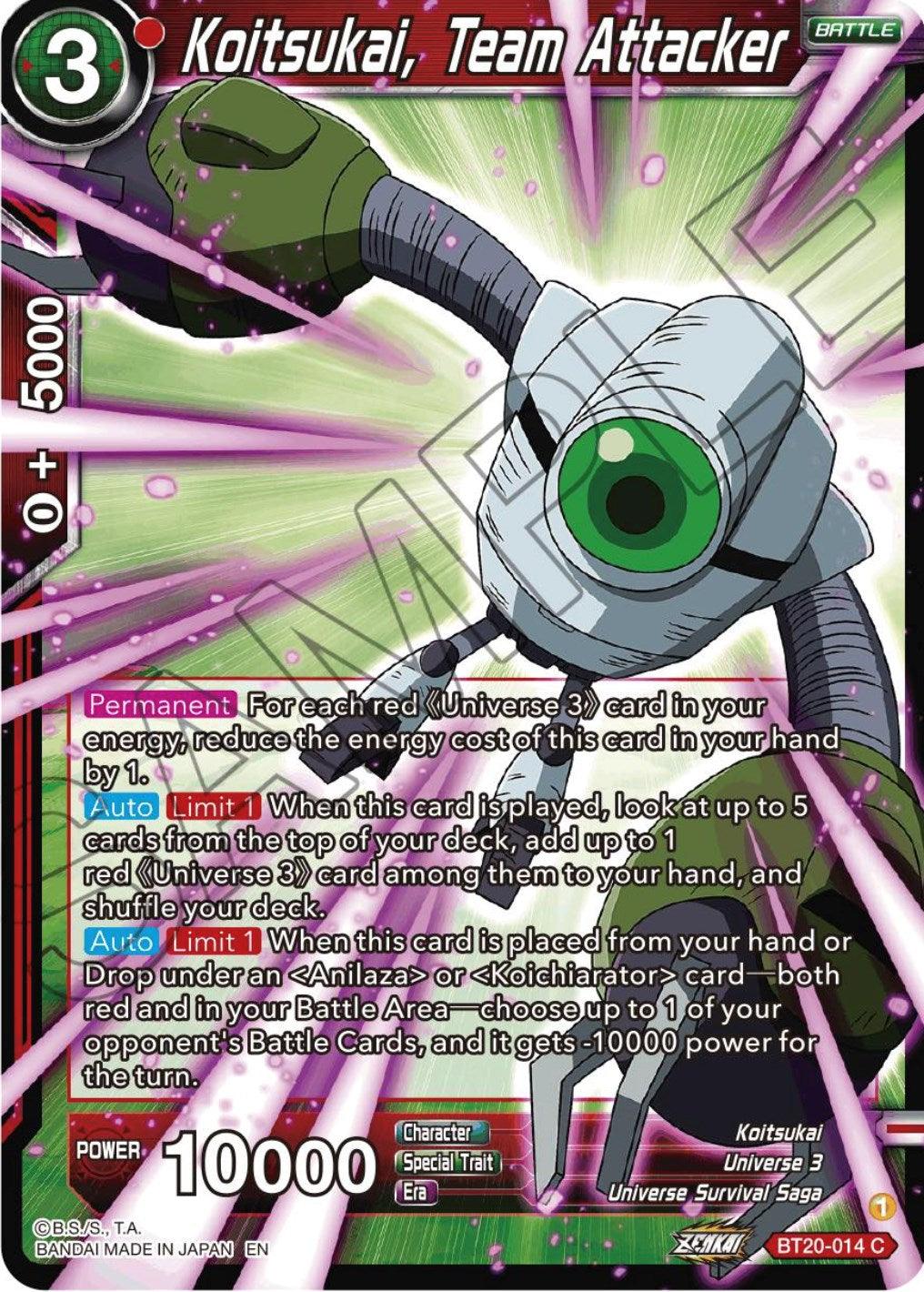 Koitsukai, Team Attacker (BT20-014) [Power Absorbed] - POKÉ JEUX