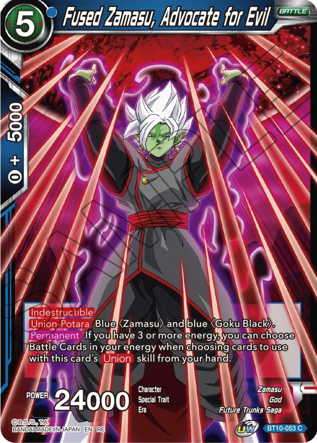 Fused Zamasu, Advocate for Evil (Reprint) (BT10-053) [Ultimate Deck 2023] - POKÉ JEUX