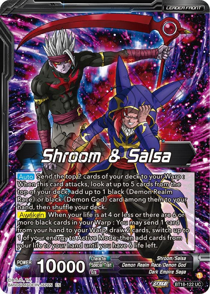 Shroom & Salsa // Demon God Shroom & Salsa, Deadly Genius (BT18-122) [Dawn of the Z-Legends Prerelease Promos] - POKÉ JEUX