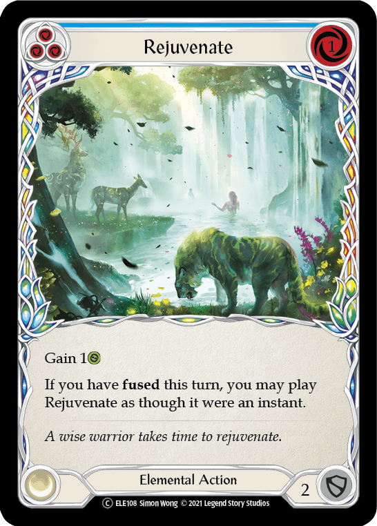 Rejuvenate (Blue) [U-ELE108] (Tales of Aria Unlimited) Unlimited Rainbow Foil - POKÉ JEUX