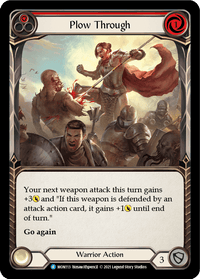 Plow Through (Red) [MON113-RF] (Monarch) 1st Edition Rainbow Foil - POKÉ JEUX