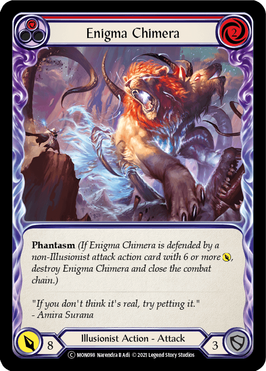 Enigma Chimera (Red) [U-MON098-RF] (Monarch Unlimited) Unlimited Rainbow Foil - POKÉ JEUX