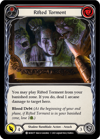 Rifted Torment (Red) [MON177] (Monarch) 1st Edition Normal - POKÉ JEUX