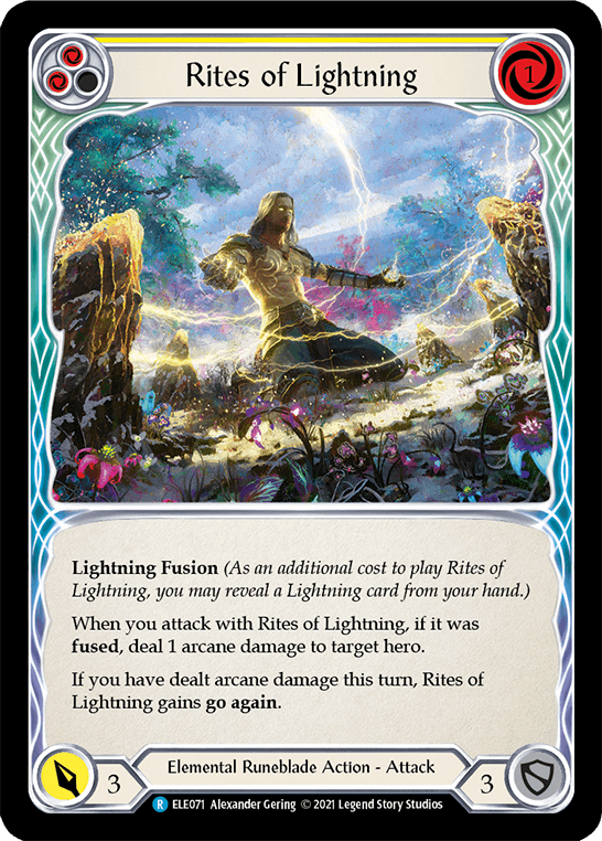 Rites of Lightning (Yellow) [ELE071] (Tales of Aria) 1st Edition Normal - POKÉ JEUX