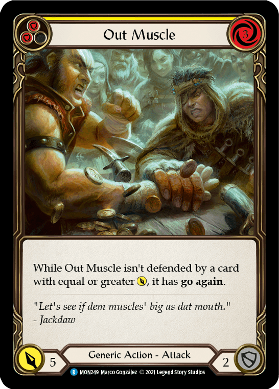Out Muscle (Yellow) [MON249] (Monarch) 1st Edition Normal - POKÉ JEUX
