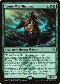 Temur War Shaman (Intro Pack) [Fate Reforged Promos]