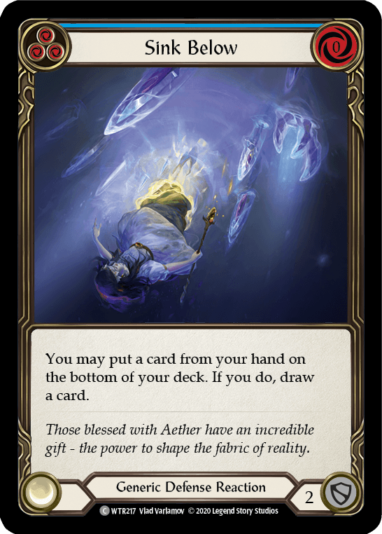 Sink Below (Blue) [U-WTR217] (Welcome to Rathe Unlimited) Unlimited Rainbow Foil - POKÉ JEUX