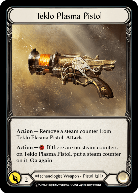 Teklo Plasma Pistol [U-CRU100] (Crucible of War Unlimited) Unlimited Rainbow Foil - POKÉ JEUX