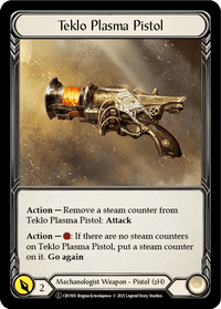Teklo Plasma Pistol [U-CRU100] (Crucible of War Unlimited) Unlimited Rainbow Foil - POKÉ JEUX