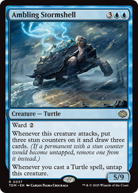 Ambling Stormshell (TDM-037) - Tarkir: Dragonstorm Foil