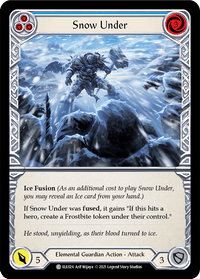 Snow Under (Blue) [ELE024] (Tales of Aria) 1st Edition Rainbow Foil - POKÉ JEUX