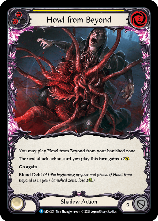 Howl from Beyond (Yellow) [MON201] (Monarch) 1st Edition Normal - POKÉ JEUX