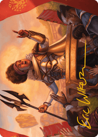 Recruiter of the Guard Art Card (Gold-Stamped Signature) [Modern Horizons 3 Art Series] - POKÉ JEUX