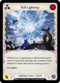 Ball Lightning (Yellow) [ELE187] (Tales of Aria) 1st Edition Rainbow Foil - POKÉ JEUX