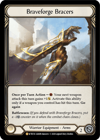 Braveforge Bracers [U-WTR116] (Welcome to Rathe Unlimited) Unlimited Rainbow Foil - POKÉ JEUX