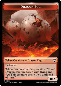 Dragon Egg // Dragon Double-Sided Token [Outlaws of Thunder Junction Commander Tokens] - POKÉ JEUX