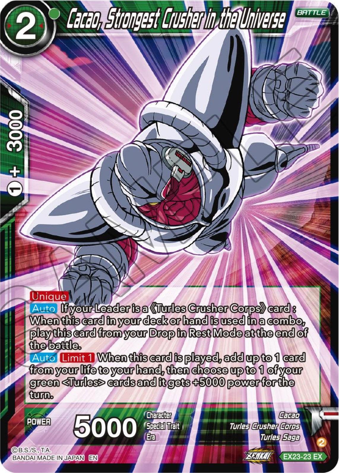 Cacao, Strongest Crusher in the Universe (EX23-23) [Premium Anniversary Box 2023] - POKÉ JEUX