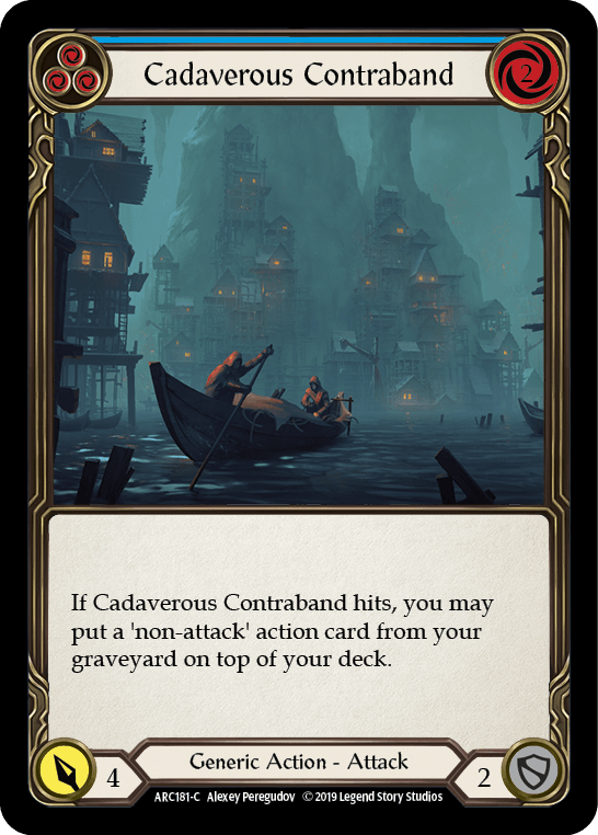 Cadaverous Contraband (Blue) [ARC181-C] (Arcane Rising) 1st Edition Normal - POKÉ JEUX