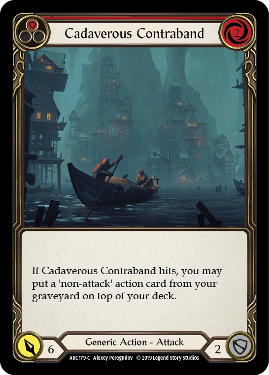 Cadaverous Contraband (Red) [ARC179-C] (Arcane Rising) 1st Edition Normal - POKÉ JEUX