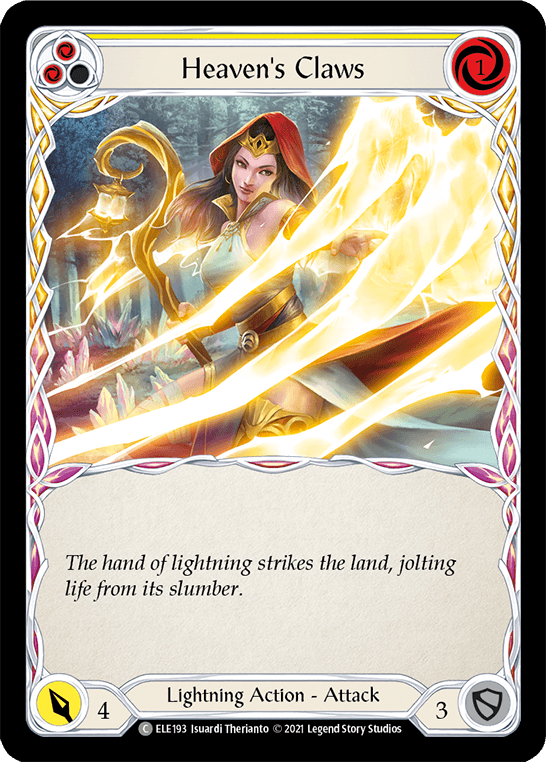 Heaven's Claws (Yellow) [ELE193] (Tales of Aria) 1st Edition Rainbow Foil - POKÉ JEUX