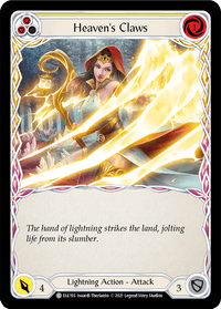 Heaven's Claws (Yellow) [ELE193] (Tales of Aria) 1st Edition Rainbow Foil - POKÉ JEUX