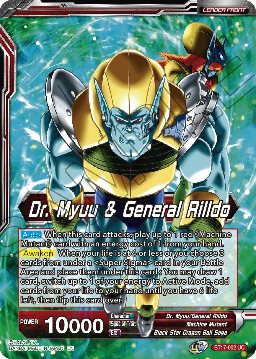 Dr. Myuu & General Rilldo // Dr. Myuu & Hyper Meta-Rilldo, Rulers of Planet-2 (BT17-002) [Ultimate Squad Prerelease Promos] - POKÉ JEUX