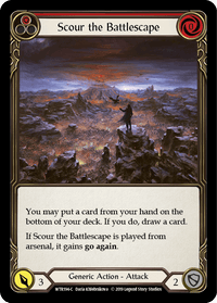 Scour the Battlescape (Red) [WTR194-C] (Welcome to Rathe) Alpha Print Rainbow Foil - POKÉ JEUX