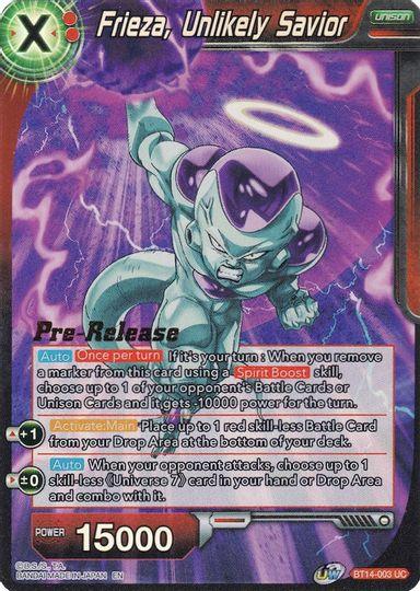 Frieza, Unlikely Savior (BT14-003) [Cross Spirits Prerelease Promos] - POKÉ JEUX