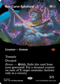 Rot-Curse Rakshasa (Borderless) (TDM-339) - Tarkir: Dragonstorm