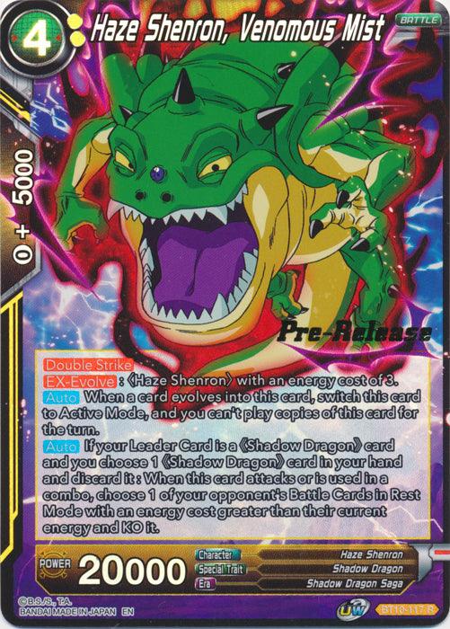 Haze Shenron, Venomous Mist (BT10-117) [Rise of the Unison Warrior Prerelease Promos] - POKÉ JEUX