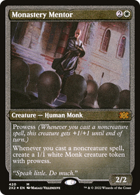 Monastery Mentor (2X2-420) - Double Masters 2022 Foil