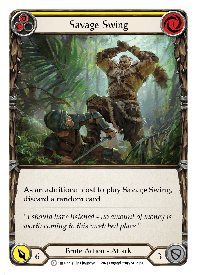 Savage Swing (Yellow) [1HP032] (History Pack 1) - POKÉ JEUX