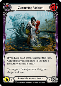 Consuming Volition (Red) [U-CRU148] (Crucible of War Unlimited) Unlimited Rainbow Foil - POKÉ JEUX