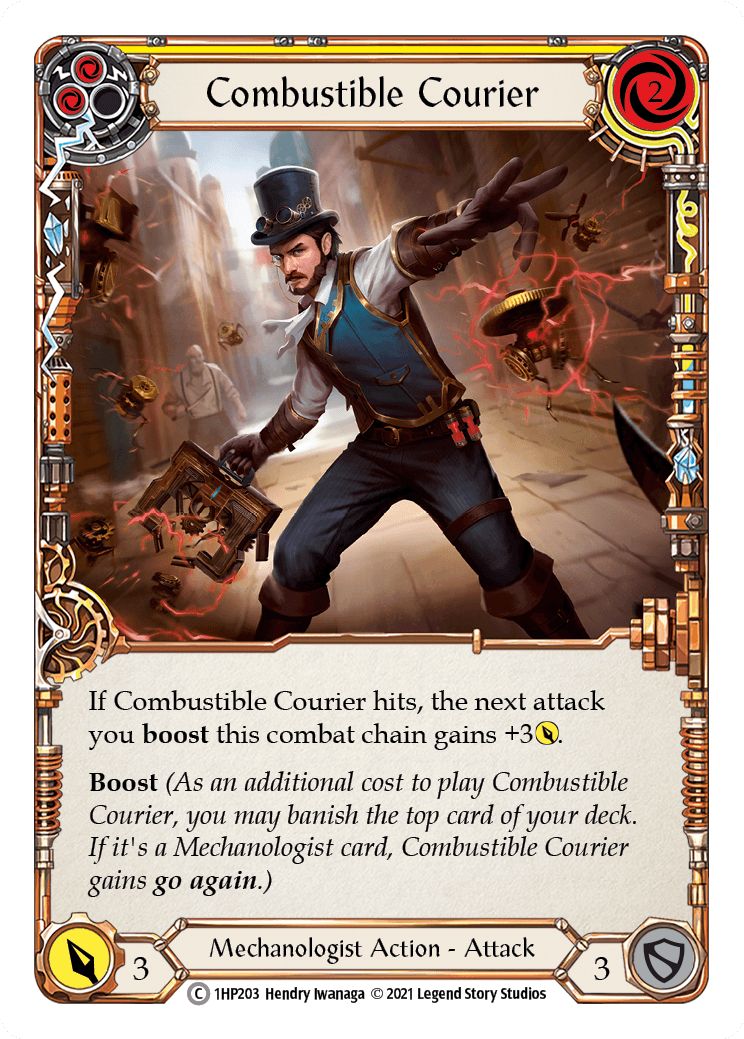 Combustible Courier (Yellow) [1HP203] (History Pack 1) - POKÉ JEUX