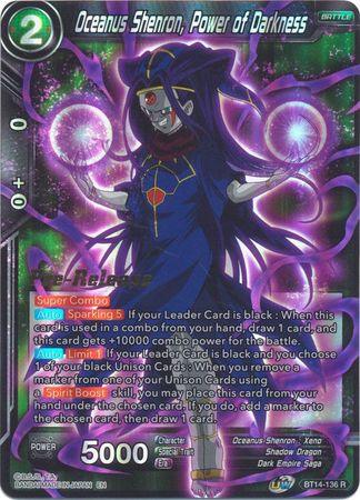 Oceanus Shenron, Power of Darkness (BT14-136) [Cross Spirits Prerelease Promos] - POKÉ JEUX