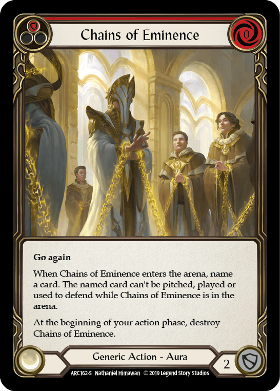 Chains of Eminence [ARC162-S] (Arcane Rising) 1st Edition Normal - POKÉ JEUX